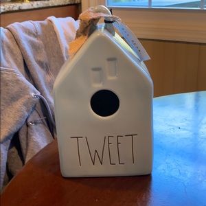 Rae Dunn Light Blue Tweet Birdhouse